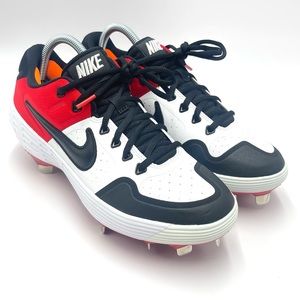 Nike Alpha Huarache Elite 2 Metal Baseball Cleats Red Black AJ6873-106 Size 7.5